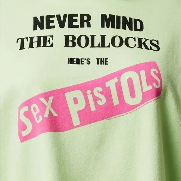 New Sex Pistols Cozy Fleece Crop Hoodie - Picture 4 of 10
